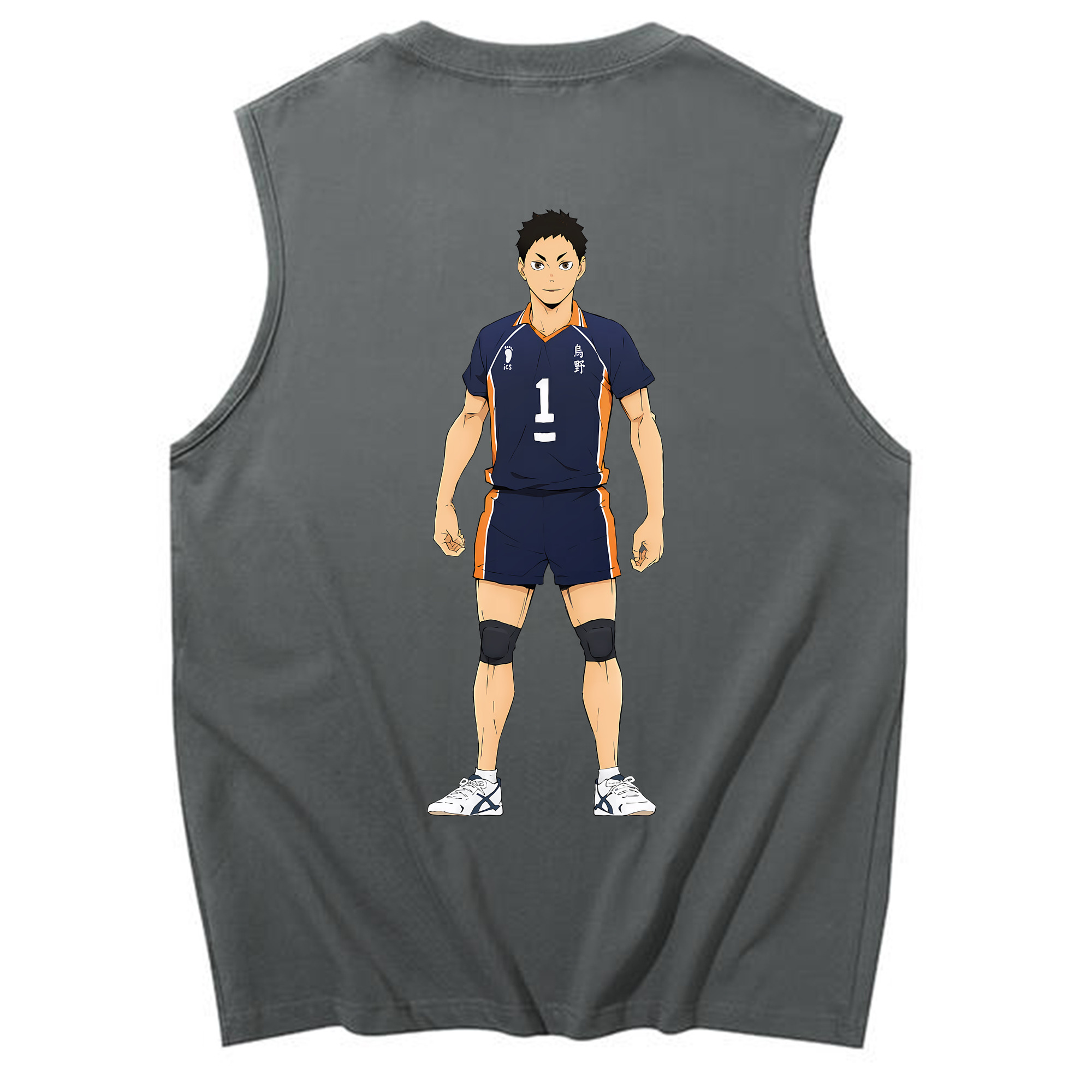（画像用） ハイキュー!! Haikyu!! コットン100％タンクトップ（背面プリント）